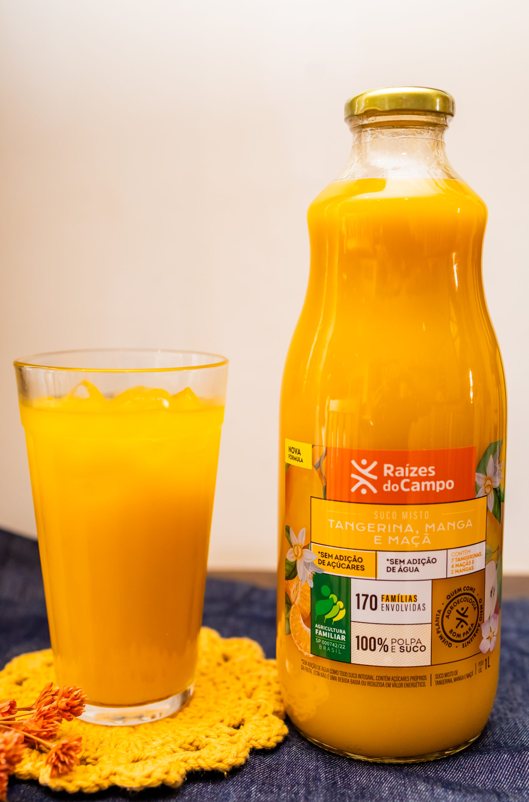 Kit 6 Unidades de Suco Misto Integral 6x1 Litro (Manga, Tangerina e Maçã) - Imagem 6