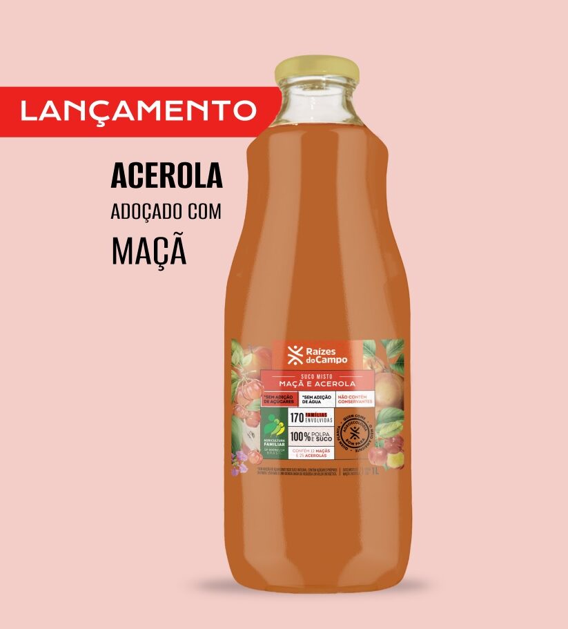 Kit 3 Unidades de Suco de Acerola e Maçã Integral 3x1 Litro - Imagem 6