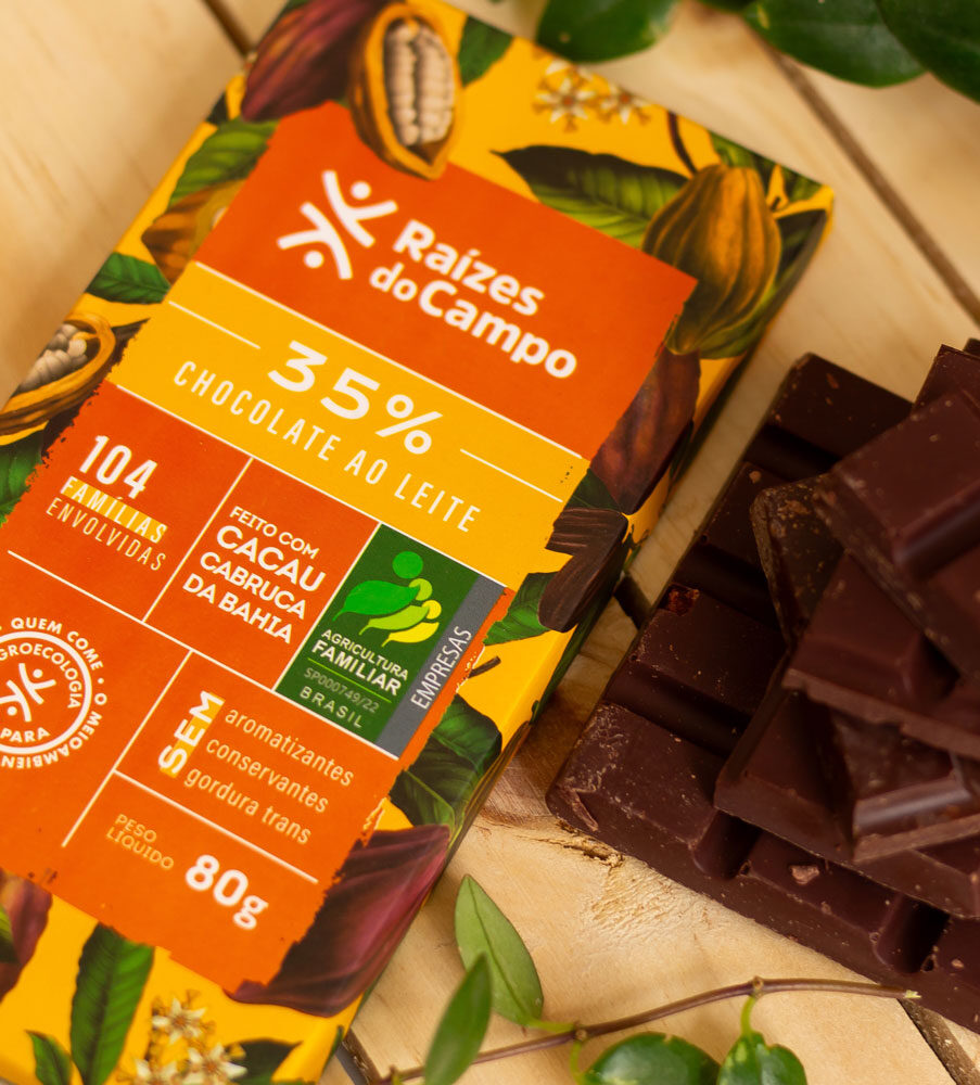 Chocolate ao Leite 35% Cacau 80g (Pack com 12) - Imagem 2