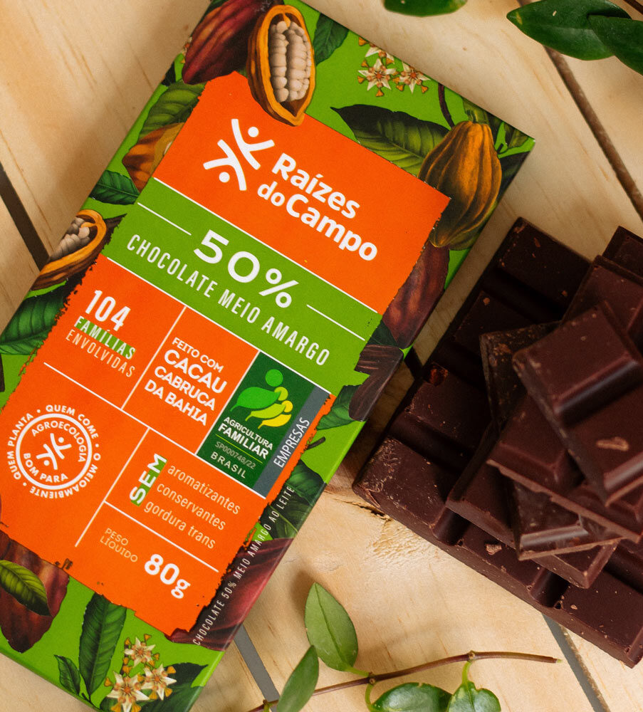Chocolate Meio Amargo 50% Cacau 80g (Pack com 3) - Imagem 4