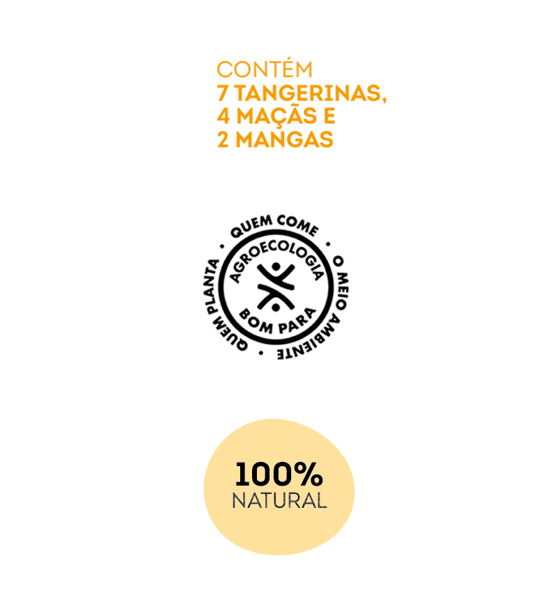 Kit 6 Unidades de Suco Misto Integral 6x1 Litro (Manga, Tangerina e Maçã) - Imagem 7