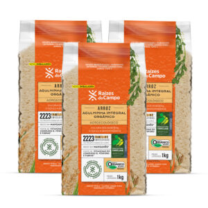 Kit 10 Unidades de Arroz Integral Orgânico 1kg