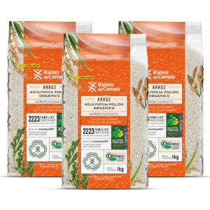 Kit 10 Unidades de Arroz Branco Orgânico 1kg