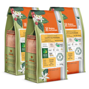 Kit 3 unidades de Café Superior Orgânico Torrado e Moído 250g