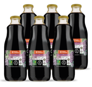 Kit 6 Unidades de Suco de Uva Integral 1 Litro