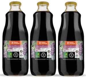 Kit 3 Unidades de Suco de Uva Integral 1 Litro