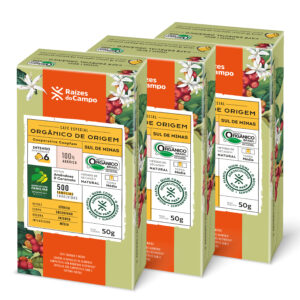 Kit 3 Caixas de Café Especial Orgânico em Cápsulas