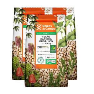 Kit 3 Unidades de Feijão Carioca Orgânico 3x500g