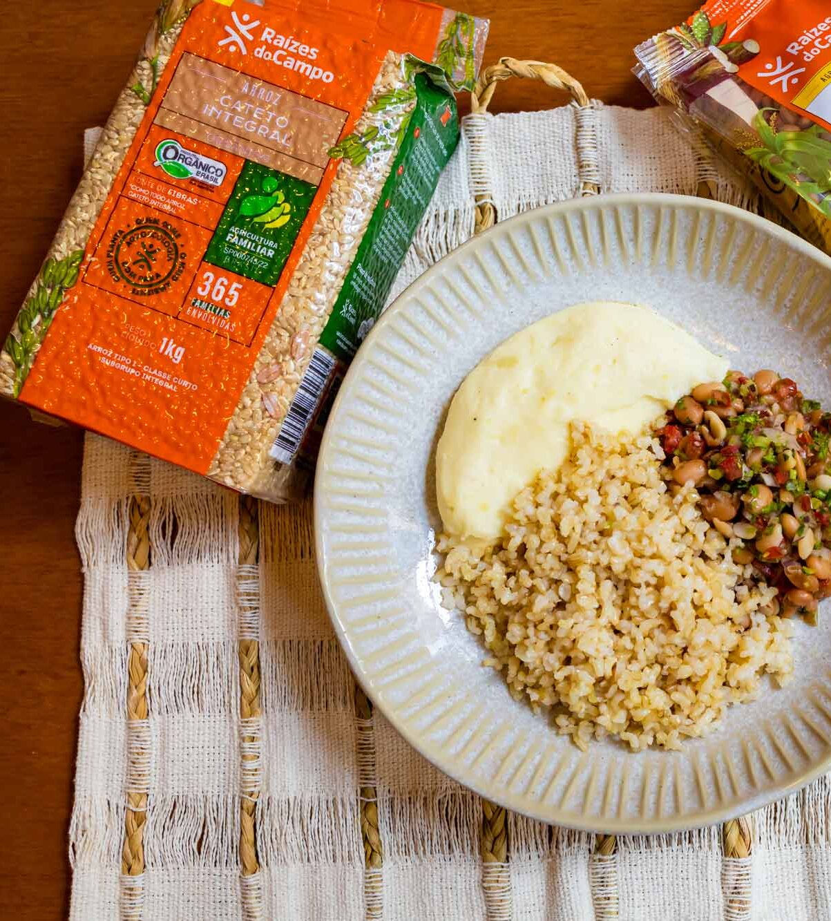 Arroz Cateto Integral Orgânico 1kg - Imagem 4