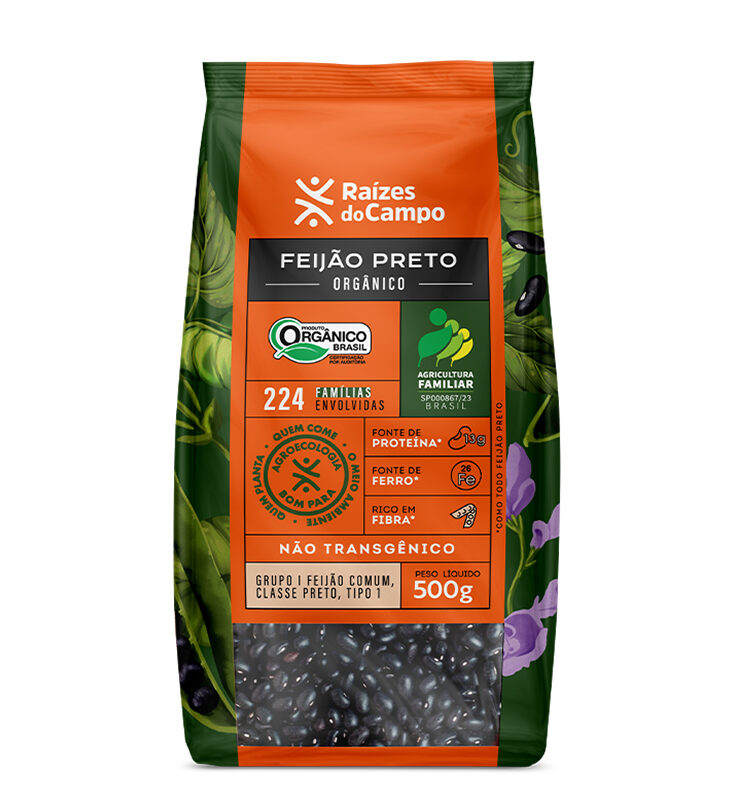 Feijão Preto Orgânico 500g - Imagem 2