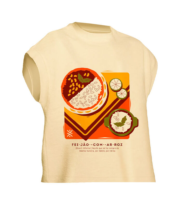 Camiseta Oversized Feijão com Arroz