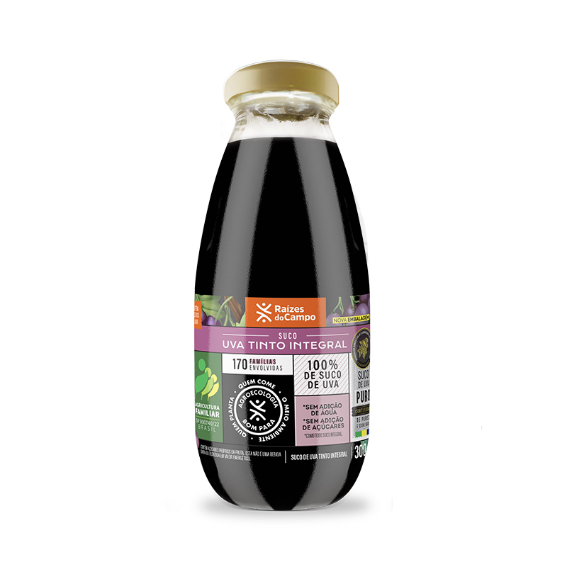 Suco de Uva Integral 300 ml (pack com 12)