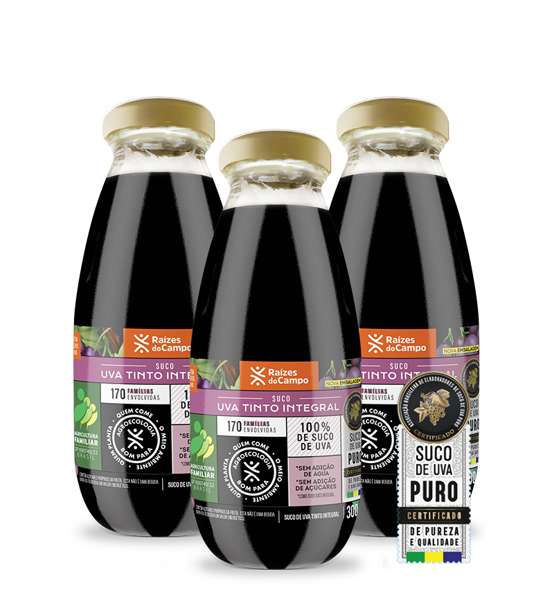 Suco de Uva Integral 300 ml (pack com 3)