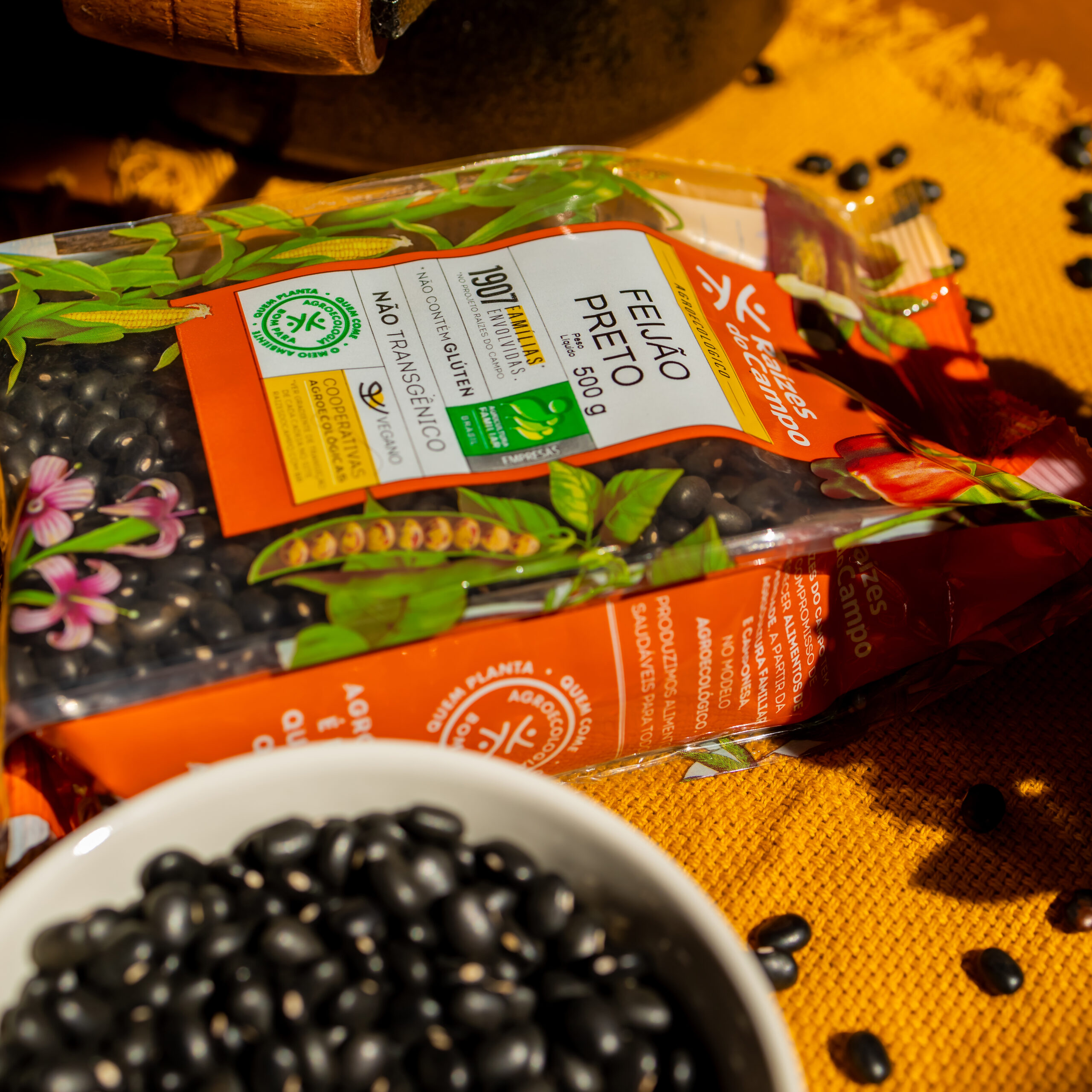 Kit 14 Unidades de Feijão Preto Ecológico 14x500g - Imagem 5