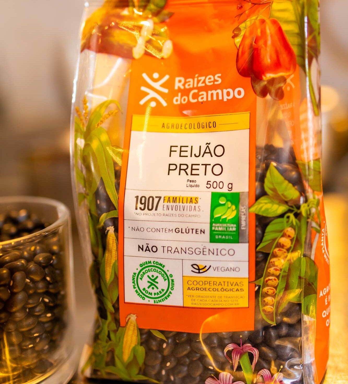 Kit 14 Unidades de Feijão Preto Ecológico 14x500g - Imagem 3
