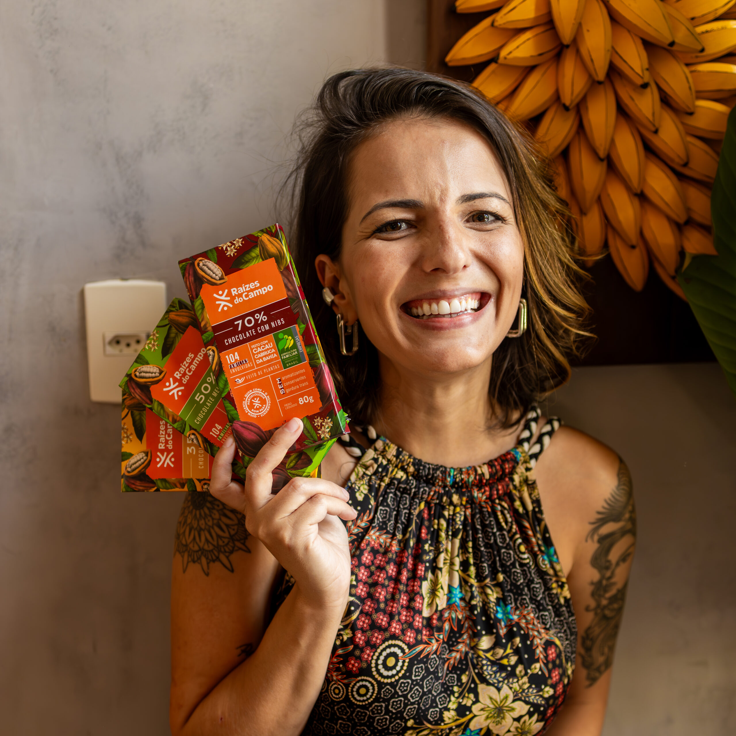 Kit 3 Chocolates: 35%, 50% e 70% Cacau com Nibs 80g - Imagem 5