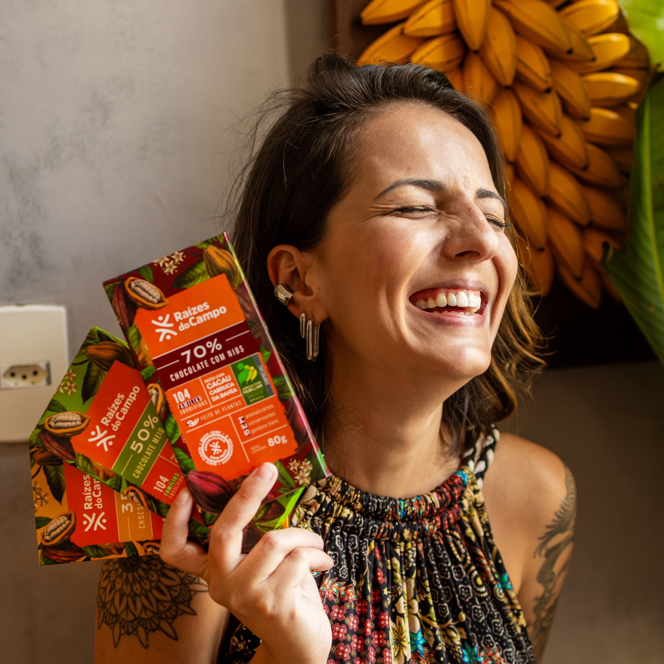 Kit 3 Chocolates: 35%, 50% e 70% Cacau com Nibs 80g - Imagem 6